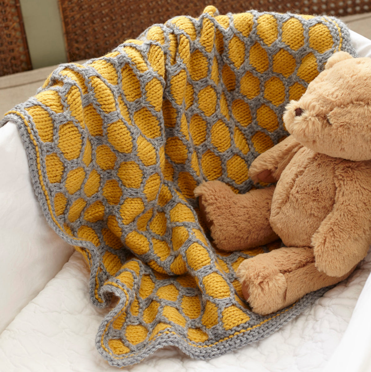 Honeycomb discount knit blanket