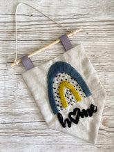 Load image into Gallery viewer, Rainbow Joy Pennant Embroidery Pattern – PDF Download