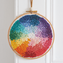 Load image into Gallery viewer, Colour Wheel Wall Art Embroidery Pattern – PDF Download