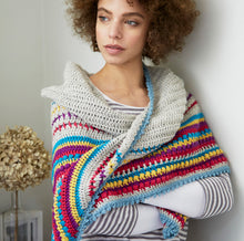 Load image into Gallery viewer, Stash Buster Shawl Crochet Pattern – PDF Download