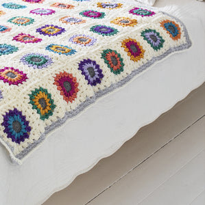 Starburst Granny Square Blanket Crochet Pattern – PDF Download