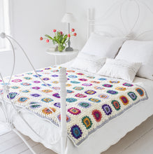 Load image into Gallery viewer, Sunburst Granny Square Blanket Crochet Pattern – PDF Download