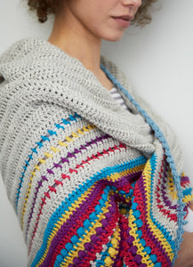 Stash Buster Shawl Crochet Pattern – PDF Download