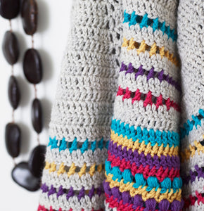 Stash Buster Shawl Crochet Pattern – PDF Download