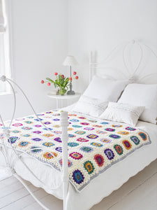 Starburst Granny Square Blanket Crochet Pattern – PDF Download