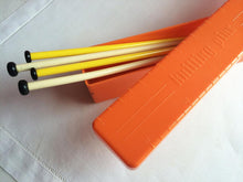 Load image into Gallery viewer, Orange Vintage Knitting Needle Case
